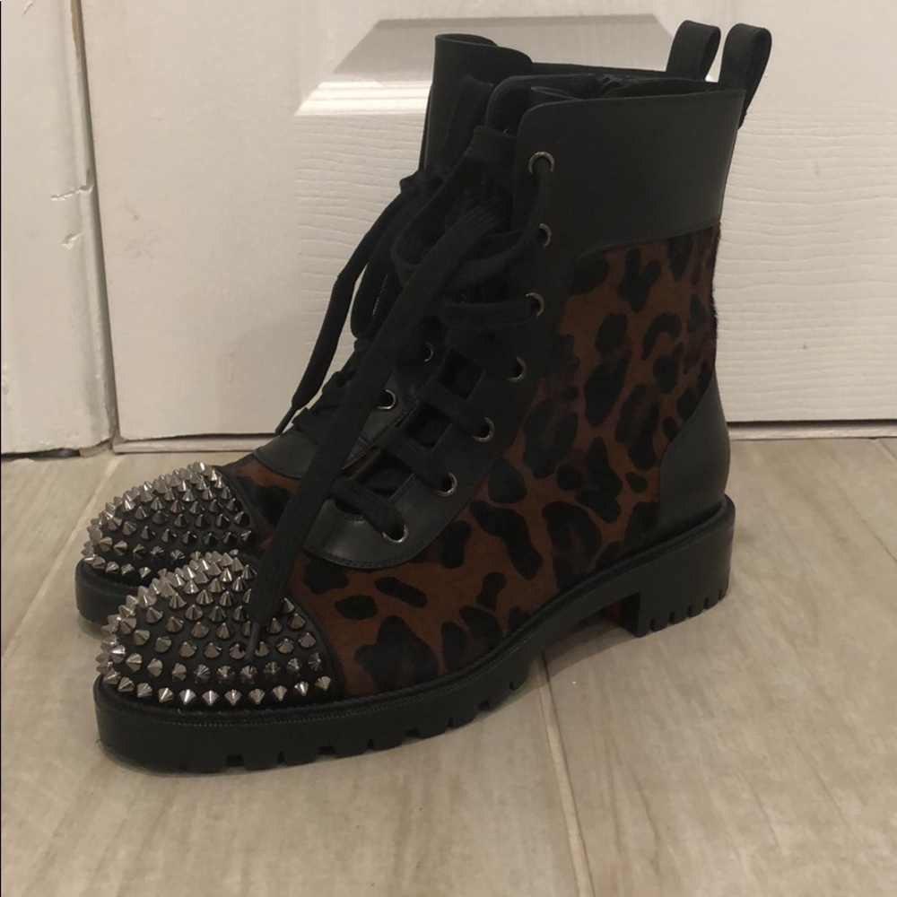 Christian Louboutin combat boots